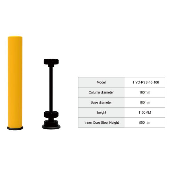 Safety Bollard Anti-collision Post Bollard Traffic Guardrails