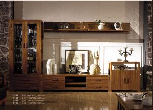 China Foshan furniture latest Wooden floor cabinet set/ TV stand/wine cabinet set on sale