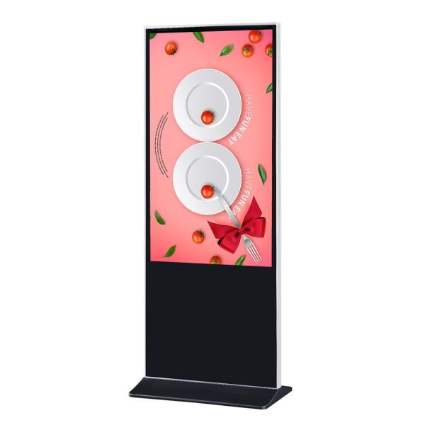 Indoor Advertising LCD Kiosk Portable High Definition Floor Standing Digital Signage